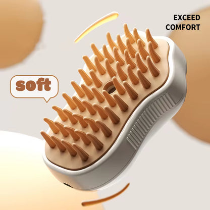 PawSteam - 3 in1 Hair Removal Steam Brush Comb