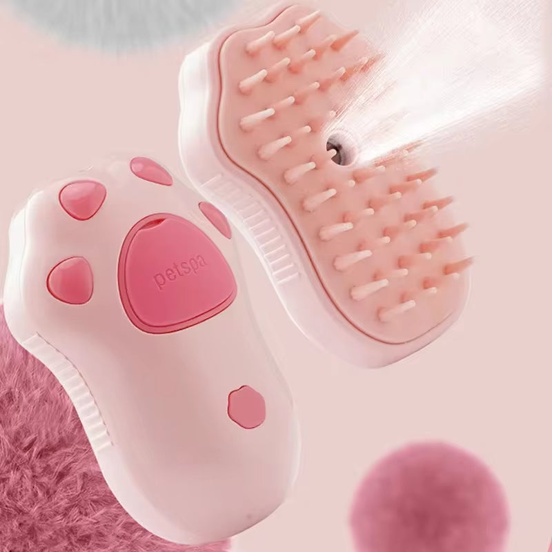 PawSteam - 3 in1 Hair Removal Steam Brush Comb