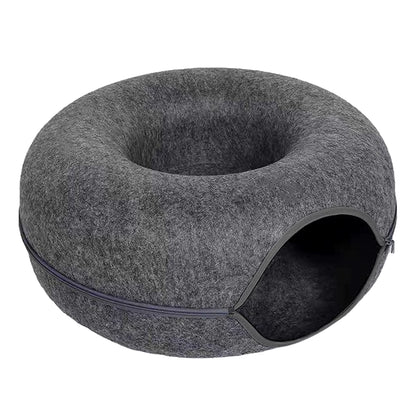 DonutPaw - Donut Bed for Cats adn Small Dogs with Breather Hole 