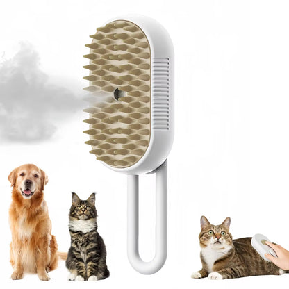 PawSteam - 3 in1 Hair Removal Steam Brush Comb