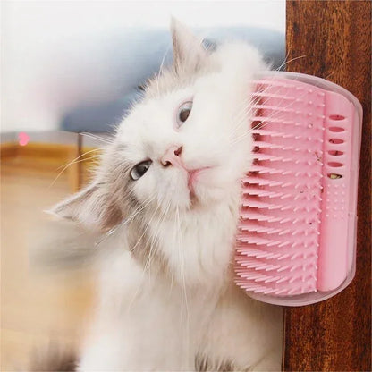 Corner Cuddle Comb - Cat Self Groomer Wall Corner Massage Comb