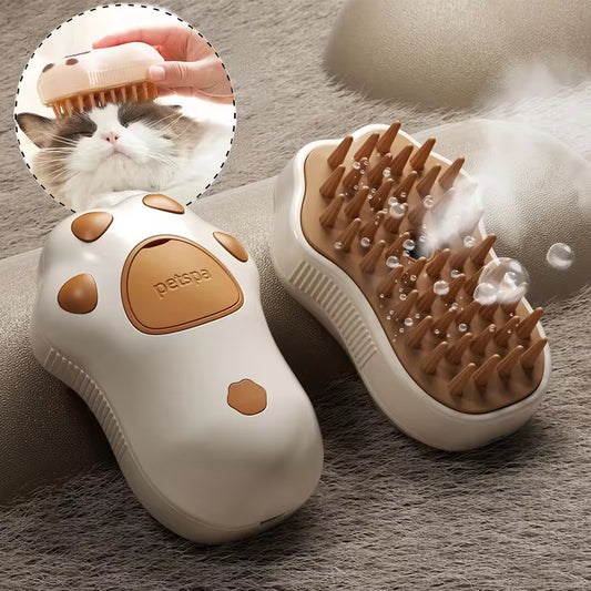 PawSteam - 3 in1 Hair Removal Steam Brush Comb